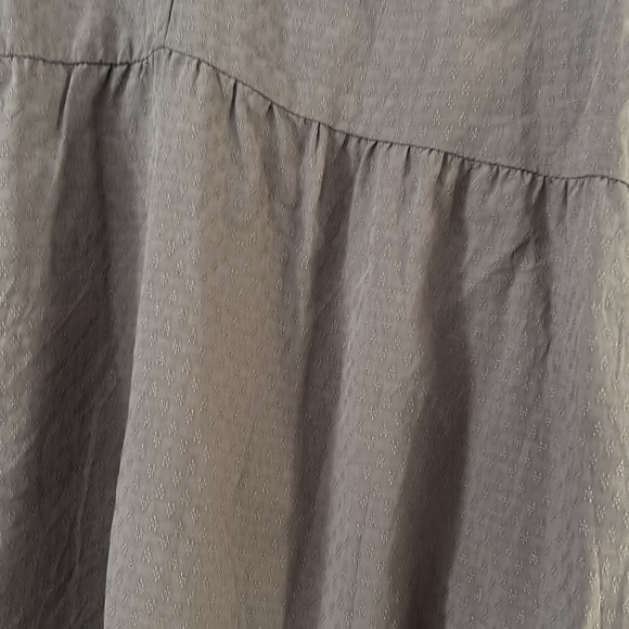 Isabel Maternity NWT Purple Smocked V-Neck Babydoll Top XS Long Sleeve - Picture 6 of 8